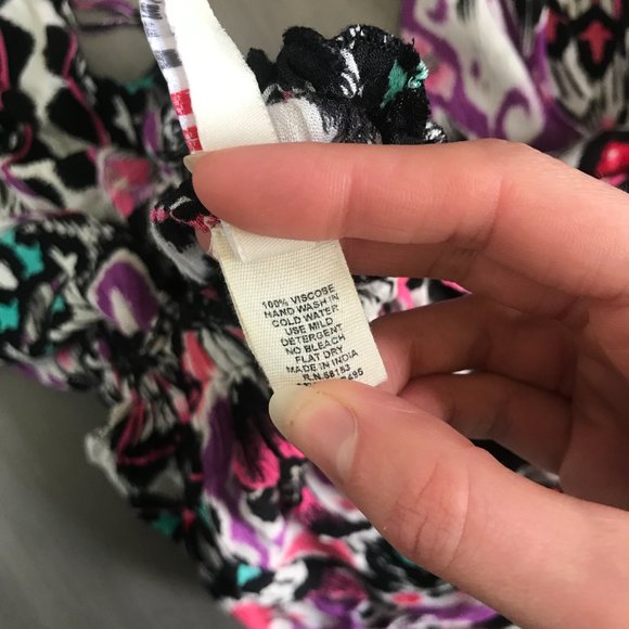 NWOT Raga Backless / Low Back Sleeveless Multi-Colored Maxi Dress - Picture 4 of 6